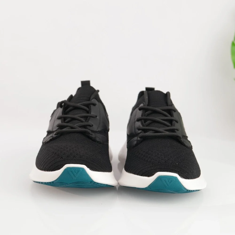 Vessi Womens Everyday Move Sneaker Size 9 Waterproof Black Knit Lace Up Shoe Low